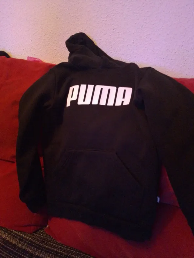 Sudadera Puma Negra Talla 9-10 A