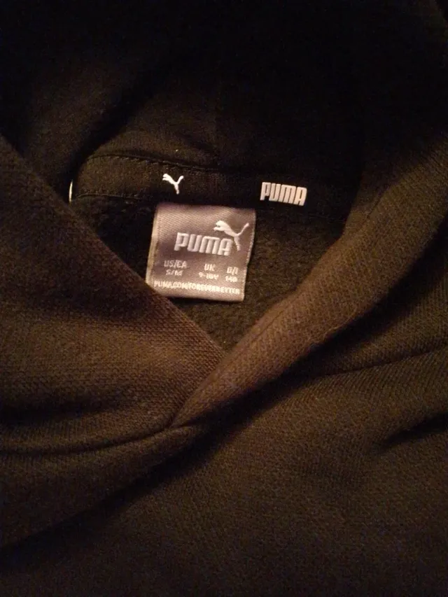 Sudadera Puma Negra Talla 9-10 A