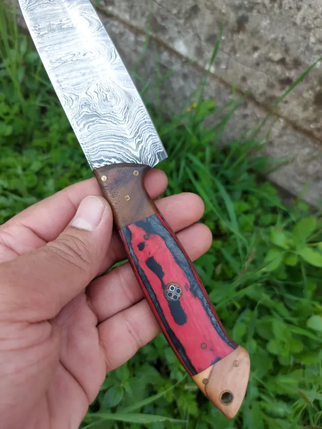 Coltello Bistecca in Acciaio Damasco