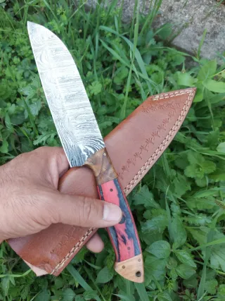 Coltello Bistecca in Acciaio Damasco
