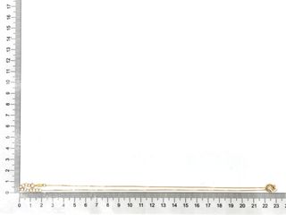 gargantilla oro 18k con circonita 22cm