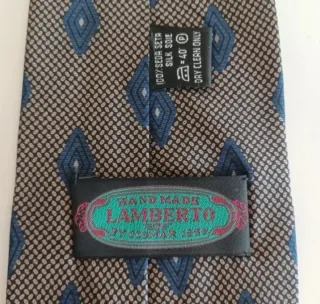 Corbata Lamberto Seda Vintage Años 80