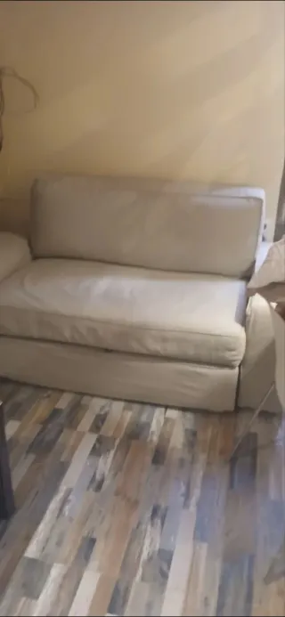 Sofá-cama Ikea beige tela