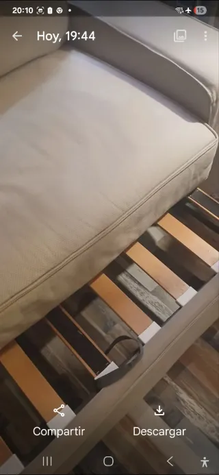 Sofá-cama Ikea beige tela