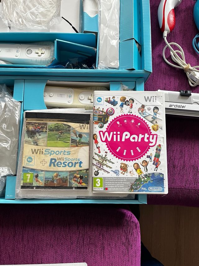 Nintendo Wii blanca resort pack más extras