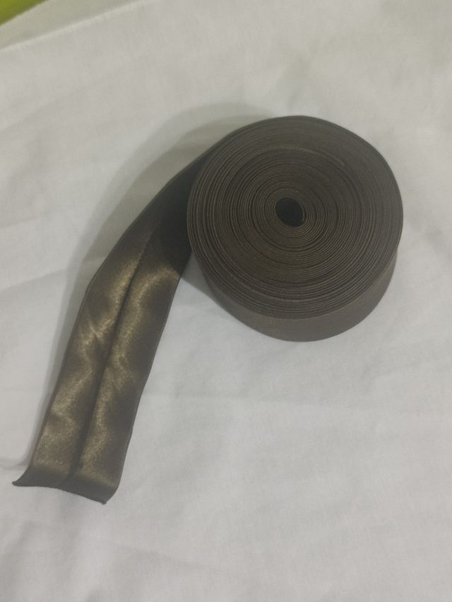 9m Cinta Bies Raso Verde Oliva o militar. 3 cm de