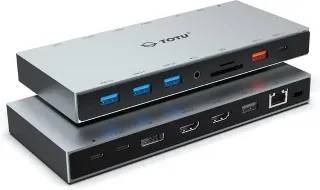Docking Station TOTU 15 Puertos USB-C HDMI DP