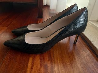 Zapatos de tacón Massimo Dutti negros