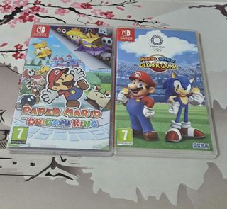 Paper Mario Origami + Mario & Sonic para switch