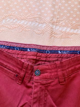 Pantalón Rojo burdeos