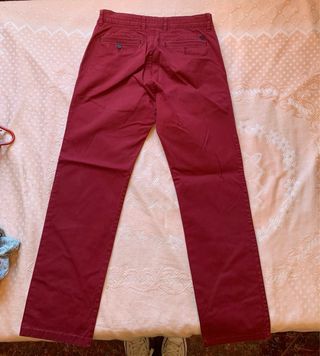Pantalón Rojo burdeos