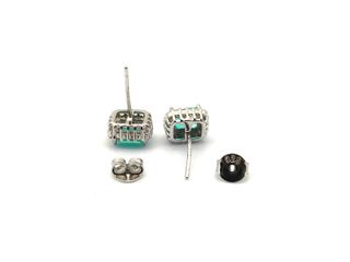 pendientes plata 925mm con piedra con circonita