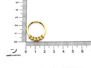 sortija oro 18k con piedra con diamante