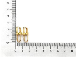 pendientes oro 18k con piedra con circonita