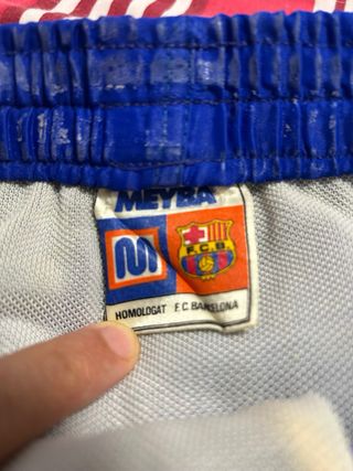 Camiseta Niño FC Barcelona Azul y Roja años 80'