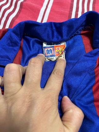 Camiseta Niño FC Barcelona Azul y Roja años 80'