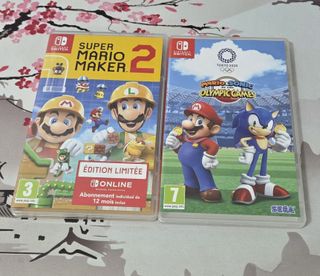 Super Mario Maker 2 y Mario & Sonic para switch