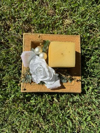 Centrotavola con candela cm 19