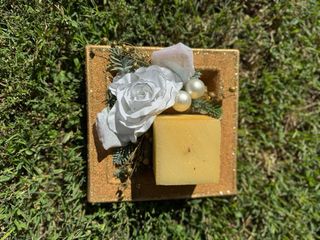 Centrotavola con candela cm 19