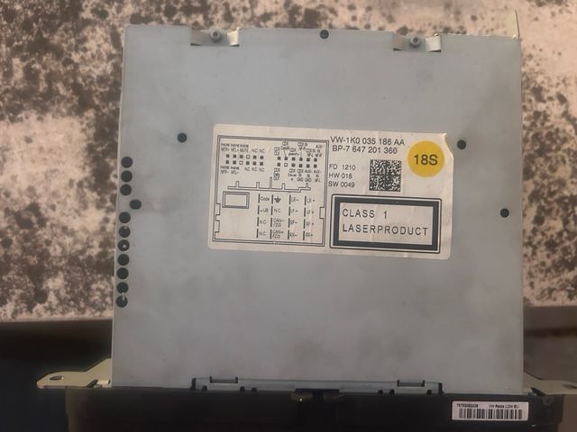 Radio CD Volkswagen Negra