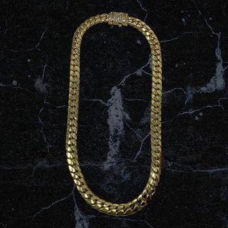 cadena oro 18k con circonita 20cm