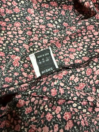 Vestido floral manga larga
