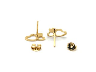 pendientes oro 18k con circonita
