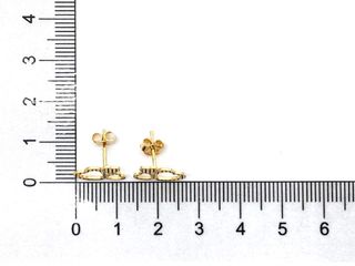 pendientes oro 18k con circonita