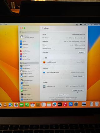 MacBook Pro 2017 Teclado Inglés