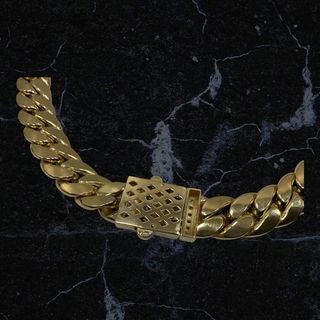 cadena oro 18k con circonita 30cm