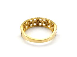 anillo oro 18k con circonita t. 16 (17,84 mm)