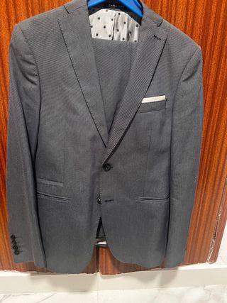 Traje Zara Hombre Gris Talla M