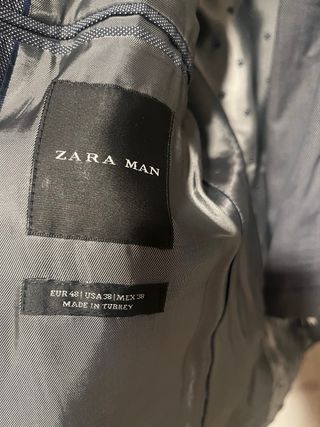 Traje Zara Hombre Gris Talla M
