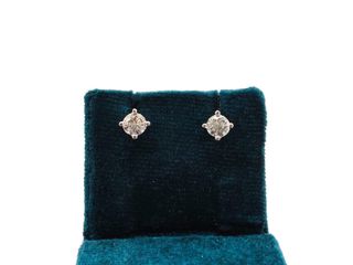 pendientes oro 18k con piedra con circonita