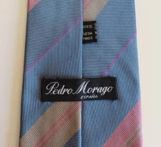 Corbata Pedro Morago seda Vintage Años 80