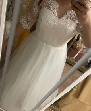 Traje de Novia Encaje y Tul