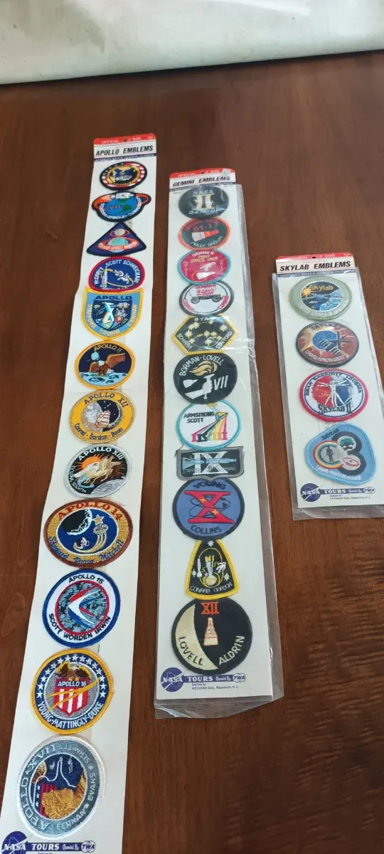 27 Parches Misiones Apolo, Gemini y Skylab.años 80