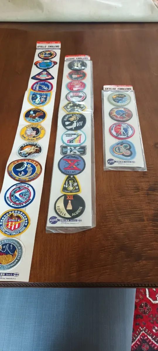 27 Parches Misiones Apolo, Gemini y Skylab.años 80