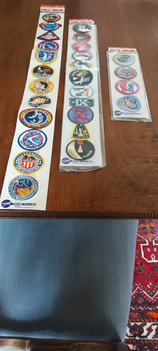 27 Parches Misiones Apolo, Gemini y Skylab.años 80