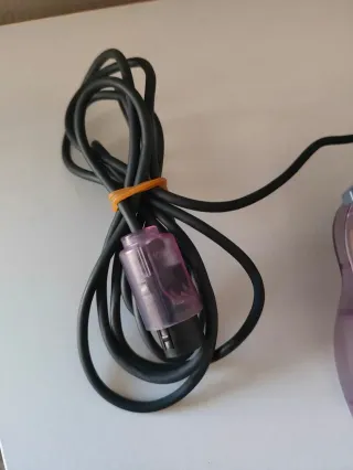 Mando N64. Joystick 9/10. traslúcido Clear Purple.