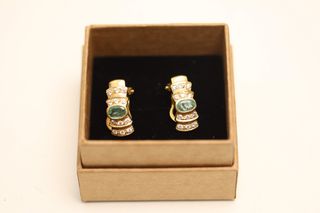 pendientes oro 18k con piedra