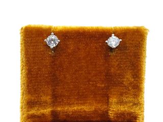 pendientes oro 18k con piedra con circonita