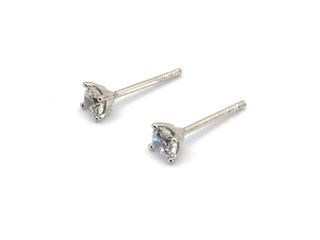 pendientes oro 18k con piedra con circonita