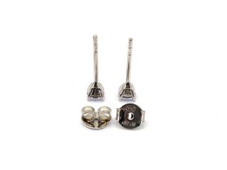 pendientes oro 18k con piedra con circonita