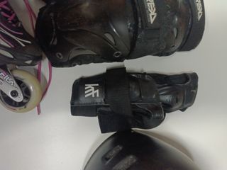 Patines Fila Talla 38 Mujer, casco y protecciones 