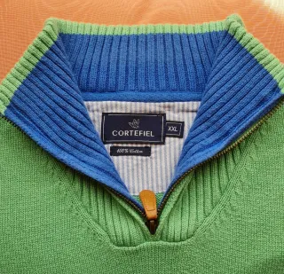 Jersey cremallera cuello alto T.XXL