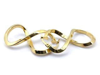 argollas oro 18k