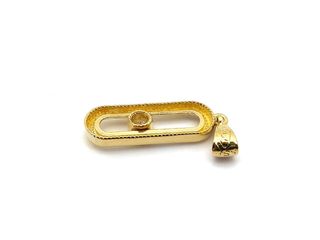 colgante oro 18k con piedra con circonita