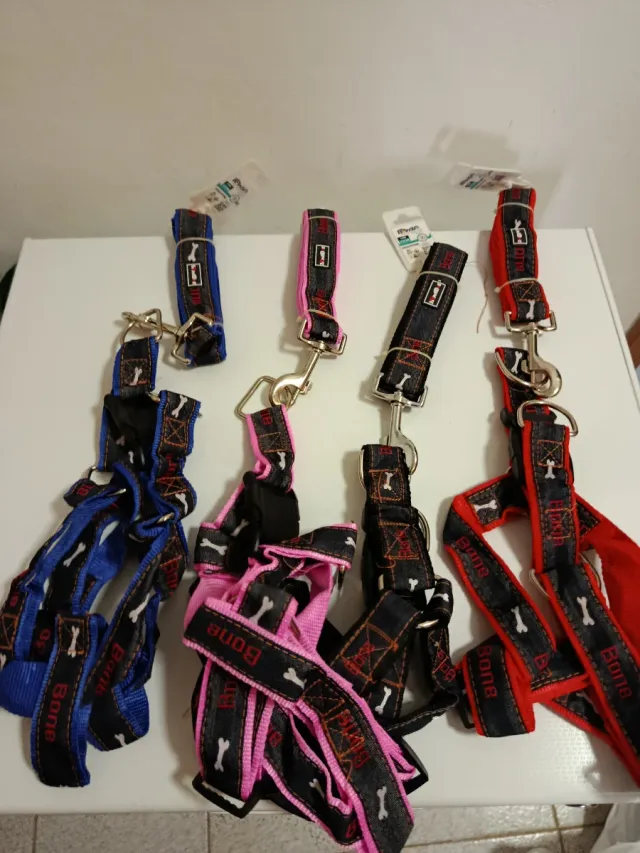 Set 3 Pettorine e Guinzagli Cane