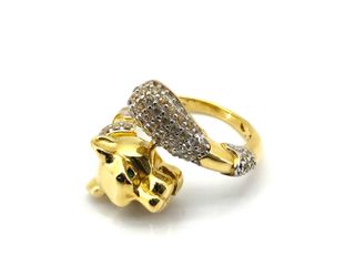 sortija oro 18k con piedra con circonita t. 20 (19,1 mm)